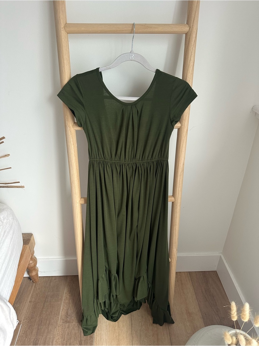 Joyfolie Olive Green Girl's Dress